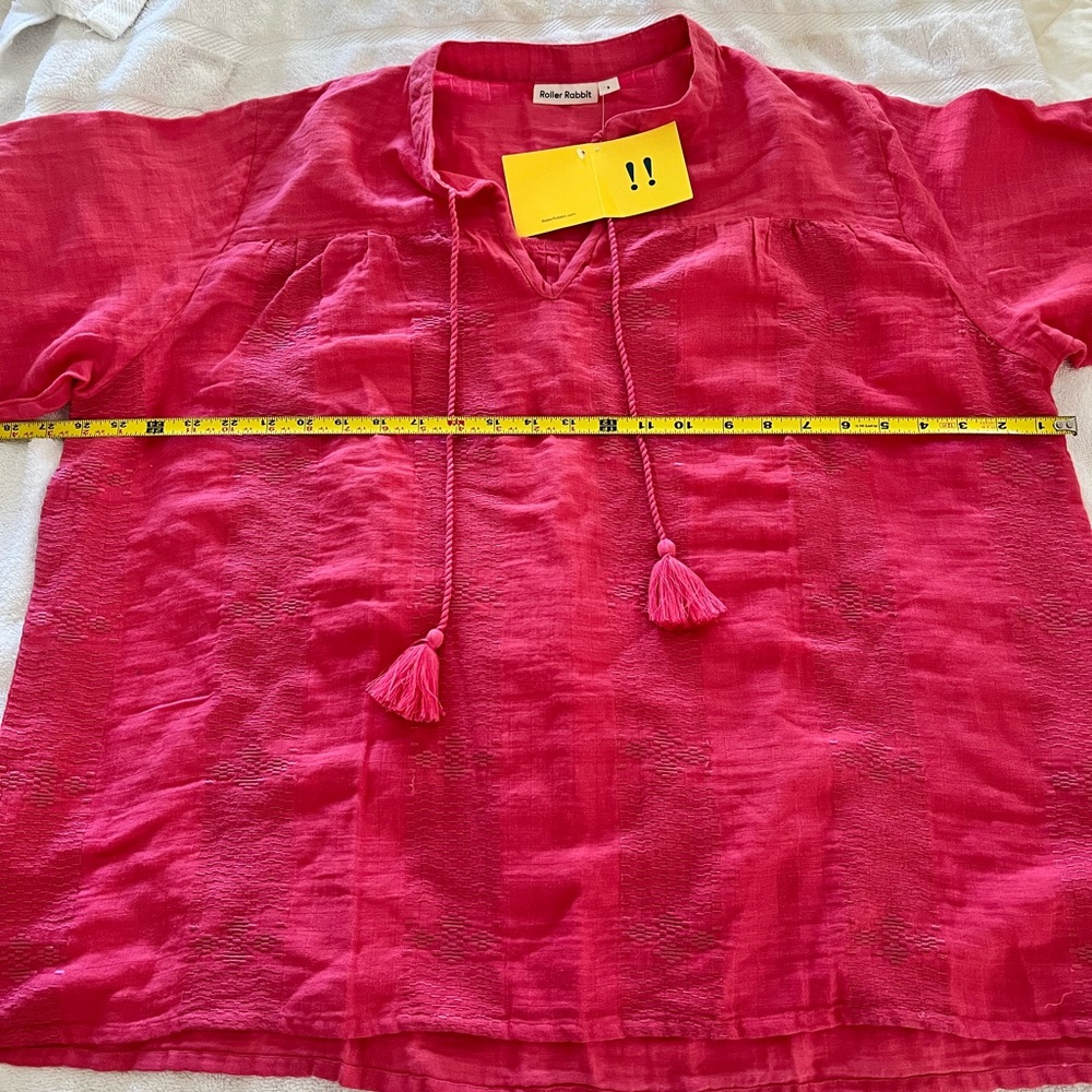 Roller Rabbit Pink Tunic NWT Small - Picture 2 of 5